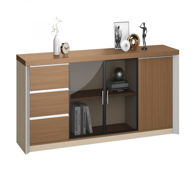 Офисный шкаф ERGO DIOUS  (DG28-S0520) DA26 USA  Walnut DB30 Elegance Gray