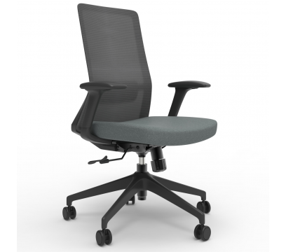 Кресло для персонала KANO Polastar MB (EJX62.SW) Gray (W-SD01&B-ME04)