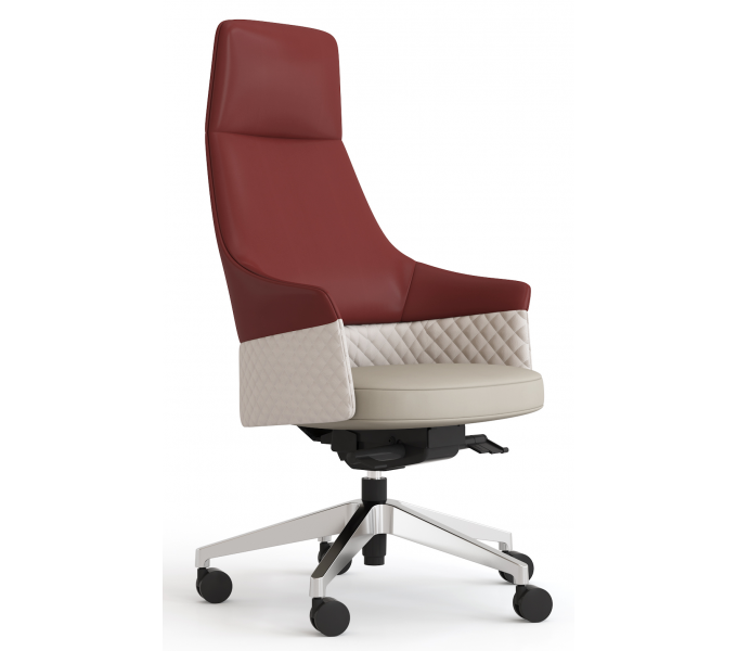 Офисное кресло KANO Piano HB (EPY90.SC) Khaki&Red (Z11-015&Z11-003&Z11-015)