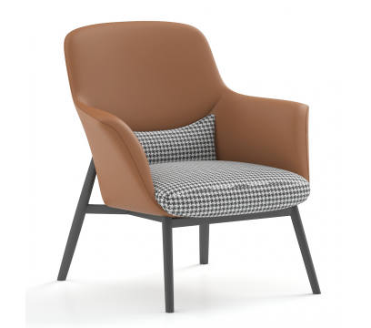 Арт кресло KANO (SYD21.1T) Orange&Grey (B-MN01&S13-012)