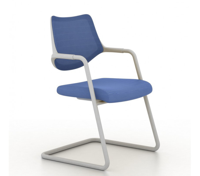 Кресло для посетителей KANO Sipa (ESP71.GW) Blue (W-SD 02)