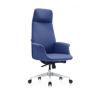 Офисное кресло ERGO Noble Leather HB Blue