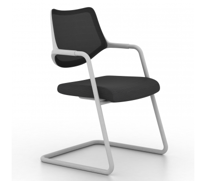 Кресло для посетителей KANO Sipa (ESP71.GW) Dark Grey (W-SD 10)