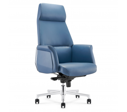 Офисное кресло ERGO Ruiz Leather HB Blue