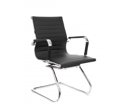 Кресло для посетителей ERGO Nova Slim CF (ND) Black