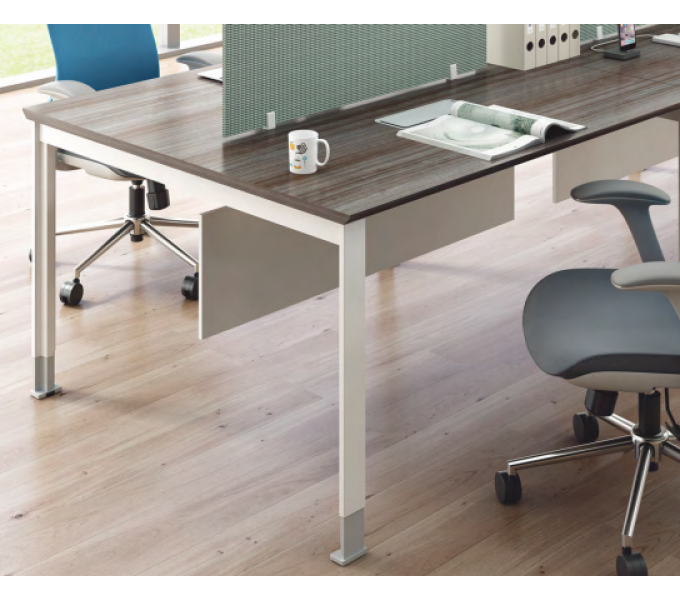 Офисный стол KANO Noqi (FNQ62.14BJ) Brown&White (CF09)